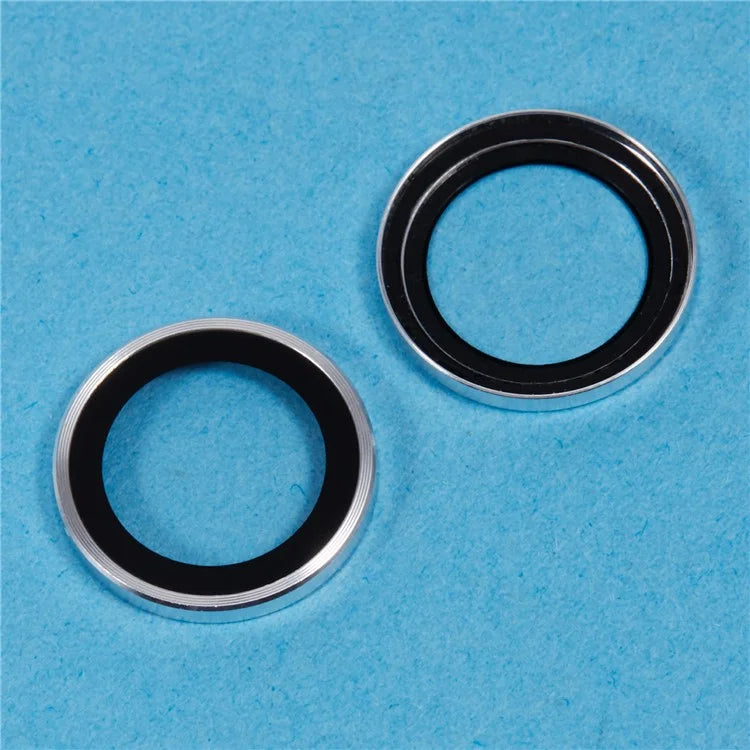 For iPhone 16 / 16 Plus Camera Lens Protector Electroplating AR Metal Frame+Tempered Glass Lens Film