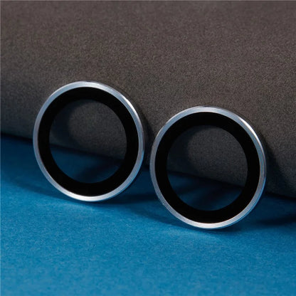 For iPhone 16 / 16 Plus Camera Lens Protector Electroplating AR Metal Frame+Tempered Glass Lens Film