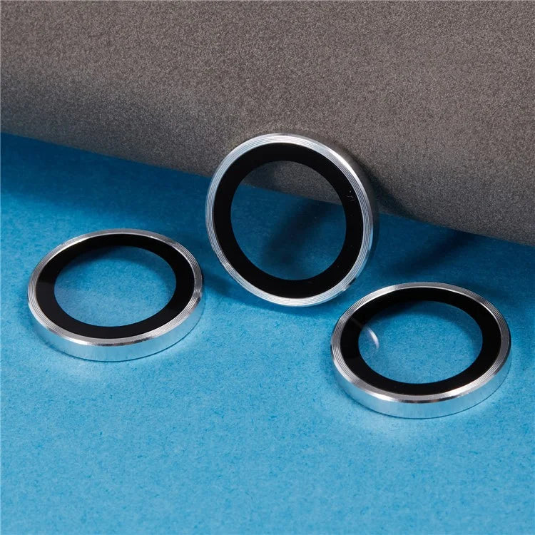 For iPhone 16 Pro / 16 Pro Max Camera Lens Protector Electroplated AR Metal Frame+Tempered Glass Lens Film