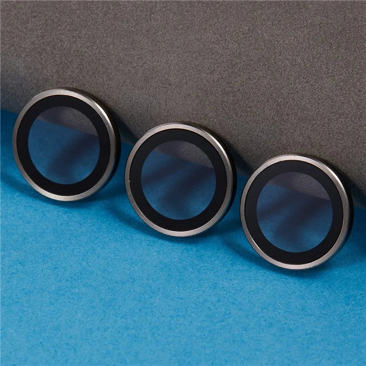 For iPhone 16 Pro / 16 Pro Max Camera Lens Protector Electroplated AR Metal Frame+Tempered Glass Lens Film
