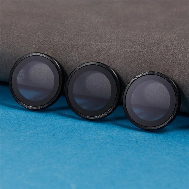 For iPhone 16 Pro / 16 Pro Max Camera Lens Protector Electroplated AR Metal Frame+Tempered Glass Lens Film