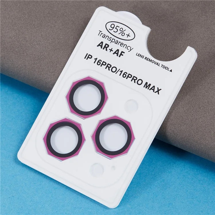 For iPhone 16 Pro / 16 Pro Max Camera Lens Protector Octagonal AF+AR Tempered Glass Lens Film