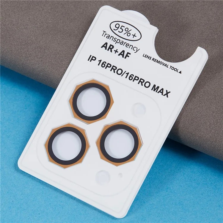 For iPhone 16 Pro / 16 Pro Max Camera Lens Protector Octagonal AF+AR Tempered Glass Lens Film
