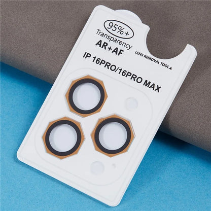 For iPhone 16 Pro / 16 Pro Max Camera Lens Protector Octagonal AF+AR Tempered Glass Lens Film