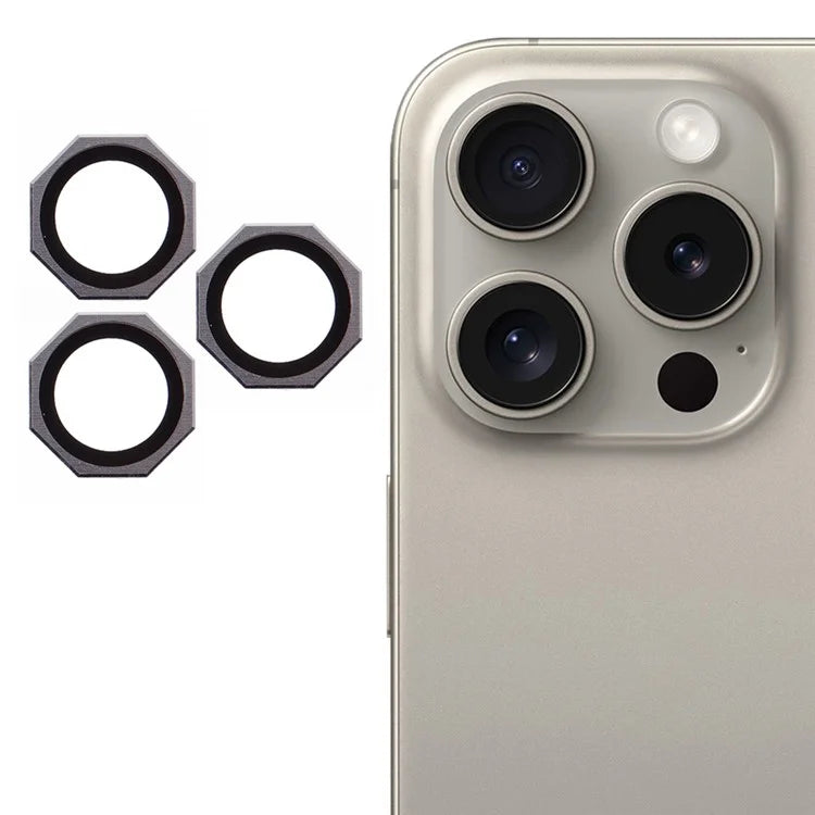 For iPhone 16 Pro / 16 Pro Max Camera Lens Protector Octagonal AF+AR Tempered Glass Lens Film
