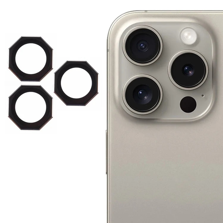 For iPhone 16 Pro / 16 Pro Max Camera Lens Protector Octagonal AF+AR Tempered Glass Lens Film