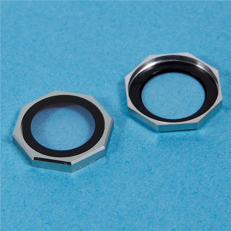 For iPhone 16 / 16 Plus Octagonal Camera Lens Film AF+AR Tempered Glass Lens Protector