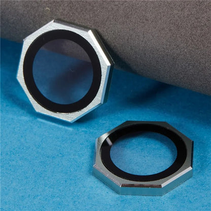 For iPhone 16 / 16 Plus Octagonal Camera Lens Film AF+AR Tempered Glass Lens Protector