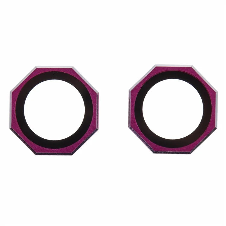 For iPhone 16 / 16 Plus Octagonal Camera Lens Film AF+AR Tempered Glass Lens Protector