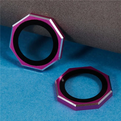 For iPhone 16 / 16 Plus Octagonal Camera Lens Film AF+AR Tempered Glass Lens Protector