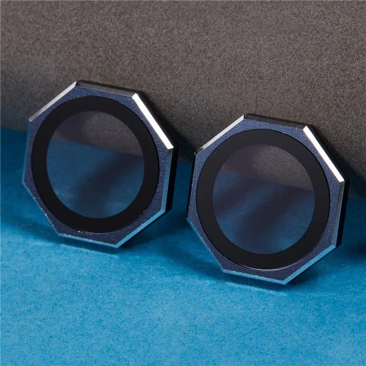 For iPhone 16 / 16 Plus Octagonal Camera Lens Film AF+AR Tempered Glass Lens Protector