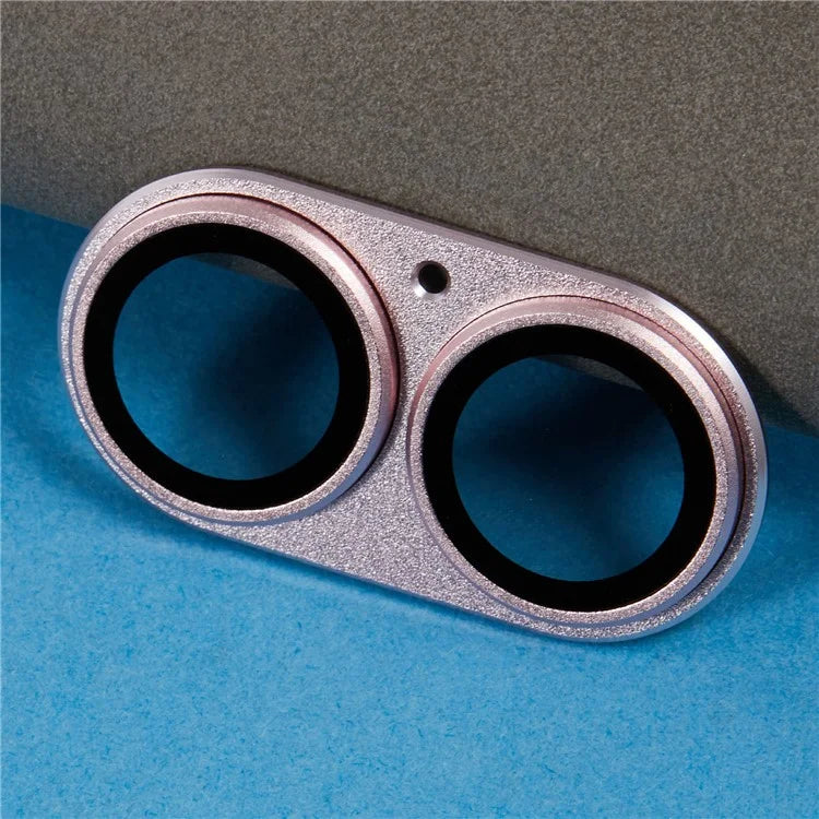 For iPhone 16 / 16 Plus Camera Lens Protector Integrated Clear Metal Frame+Tempered Glass Lens Film
