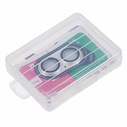 For iPhone 16 / 16 Plus Camera Lens Protector Integrated Clear Metal Frame+Tempered Glass Lens Film