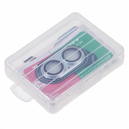 For iPhone 16 / 16 Plus Camera Lens Protector Integrated Clear Metal Frame+Tempered Glass Lens Film