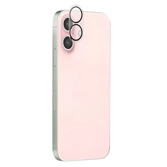 MOCOLO For iPhone 16 / 16 Plus Camera Lens Protector Silk Printing Tempered Glass Lens Film Night Circle Design