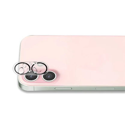MOCOLO For iPhone 16 / 16 Plus Camera Lens Protector Silk Printing Tempered Glass Lens Film Night Circle Design
