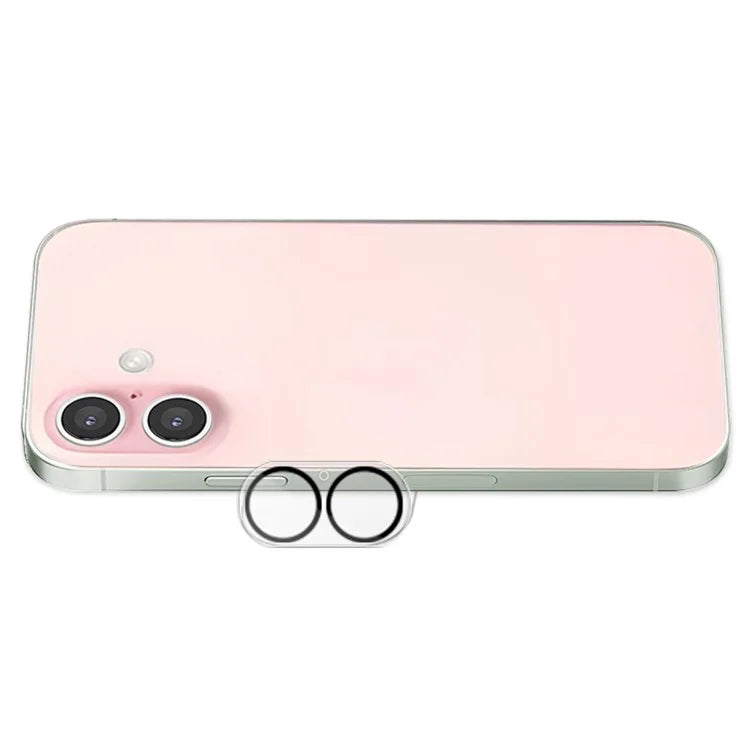 MOCOLO For iPhone 16 / 16 Plus Camera Lens Protector Silk Printing Tempered Glass Lens Film Night Circle Design