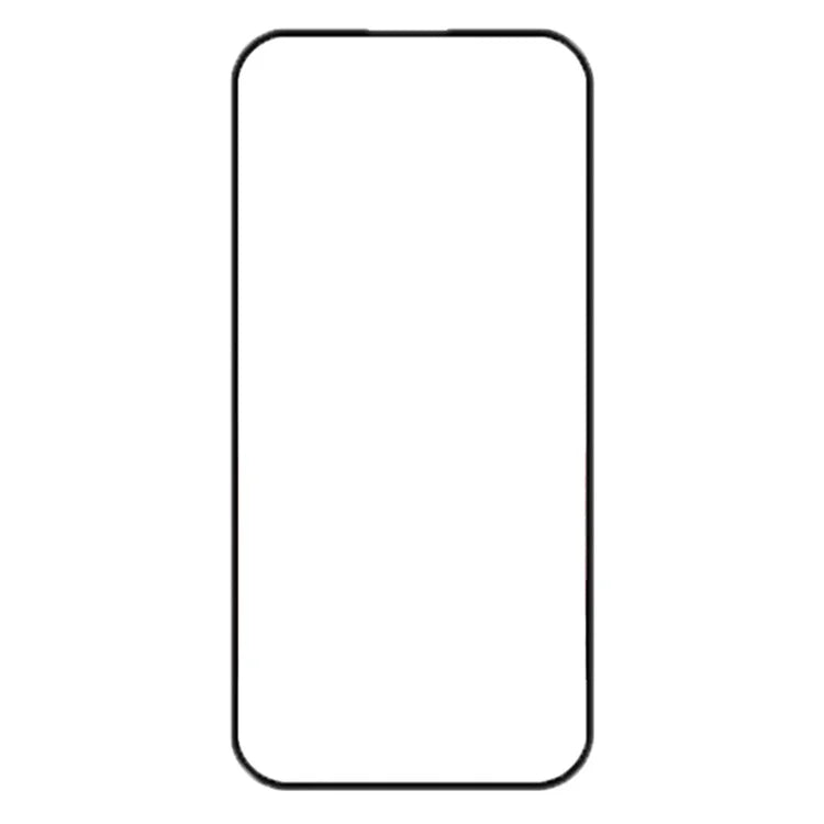 AMORUS For iPhone 16 Plus Screen Protector HD Clear Tempered Glass Film - Black