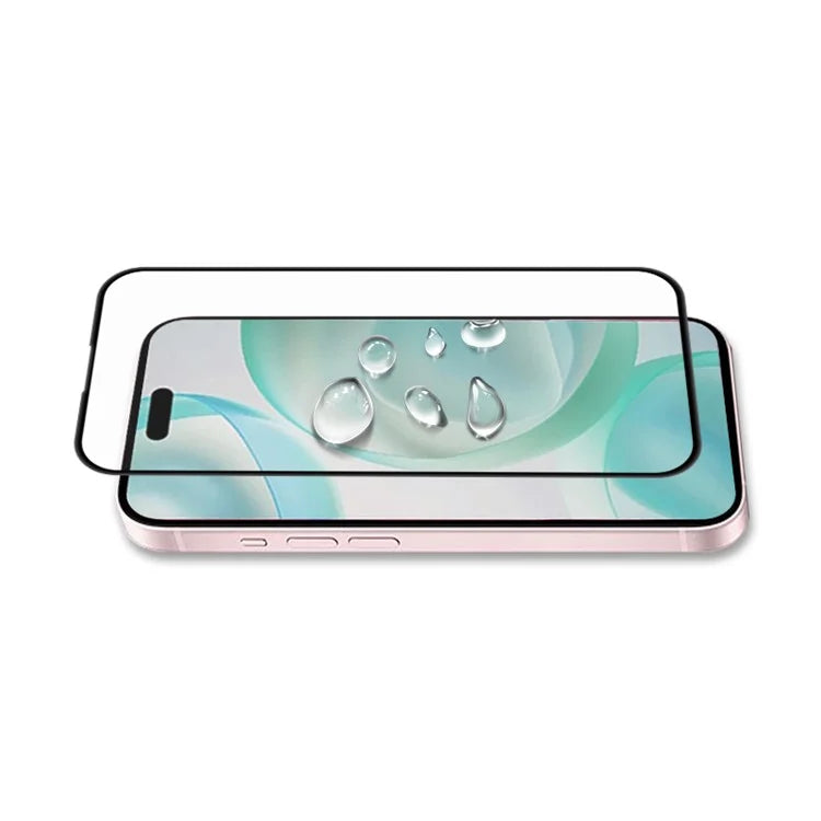MOCOLO For iPhone 16 Pro Max Screen Protector Silk Printing Full Coverage Tempered Glass Film - Black