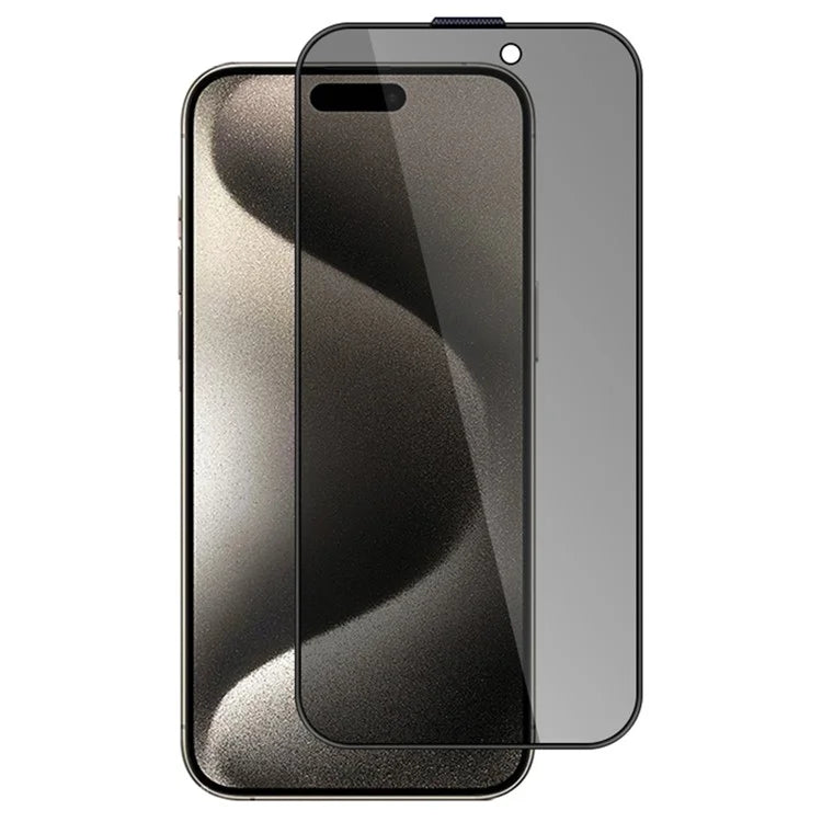 X-LEVEL For iPhone 16 Pro Max Privacy Screen Protector Full Coverage 2.5D Tempered Glass Film Silk Printing