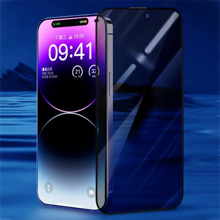X-LEVEL For iPhone 16 Pro Max Privacy Screen Protector Full Coverage 2.5D Tempered Glass Film Silk Printing
