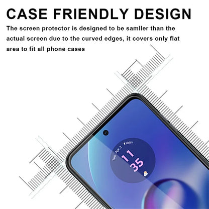 For Motorola Moto G53 5G Screen Protector 2.5D Silk Printing Full Glue Full Coverage