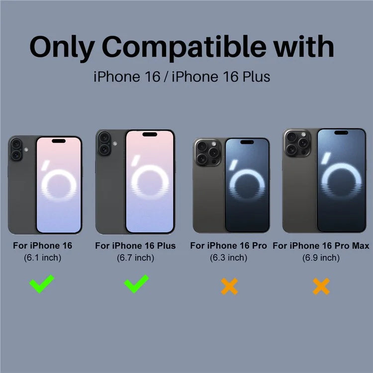 NORTHJO 2 Sets for iPhone 16 / 16 Plus Camera Lens Protector CD Veins Metal Ring Tempered Glass Lens Guard