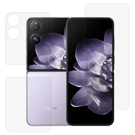 For Xiaomi Mix Flip 5G Screen Protector Set, Front + Back Full Cover TPU+PET Hydrogel Film