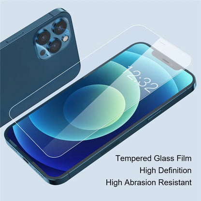 AMORUS For iPhone 16 Plus Screen Protector No Bubbles HD Tempered Glass Film