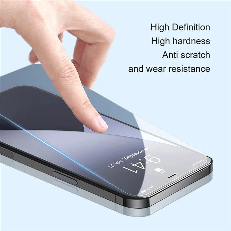 AMORUS For iPhone 16 Plus Screen Protector No Bubbles HD Tempered Glass Film