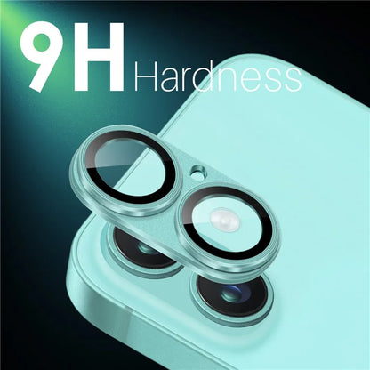 NORTHJO For iPhone 16 / 16 Plus Matte Camera Lens Protector Integrated Metal + Tempered Glass Lens Film