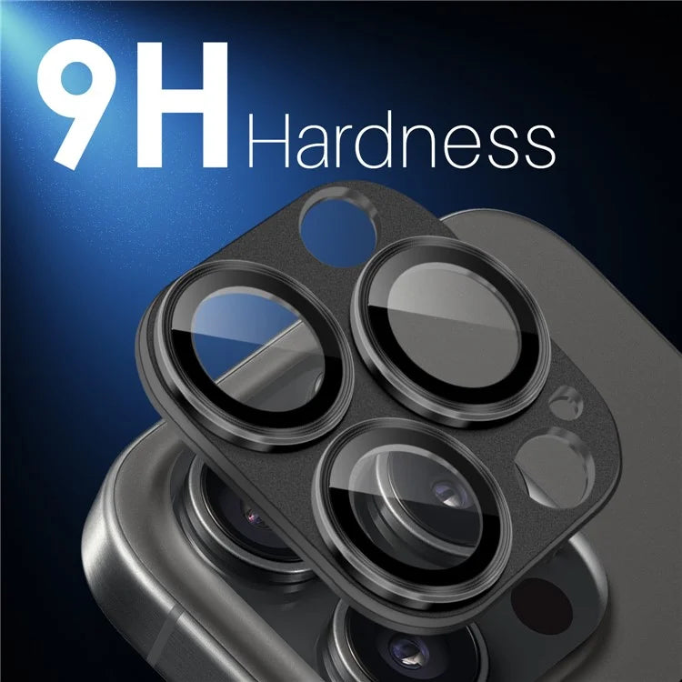 NORTHJO For iPhone 16 Pro / 16 Pro Max Camera Lens Protector Integrated Matte Metal + Tempered Glass Lens Film