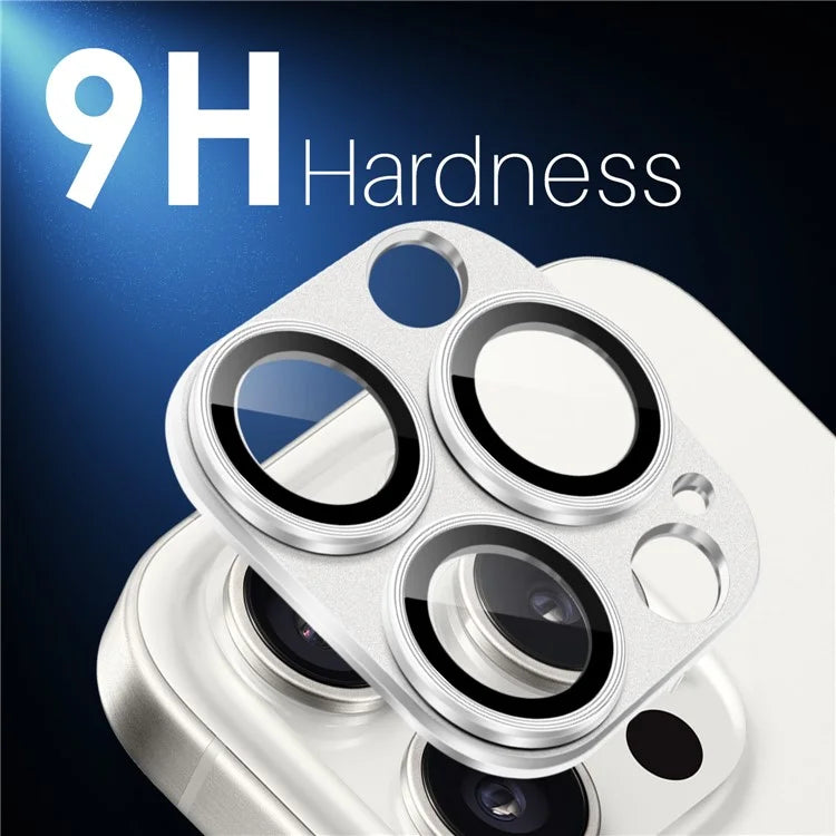 NORTHJO For iPhone 16 Pro / 16 Pro Max Camera Lens Protector Integrated Matte Metal + Tempered Glass Lens Film
