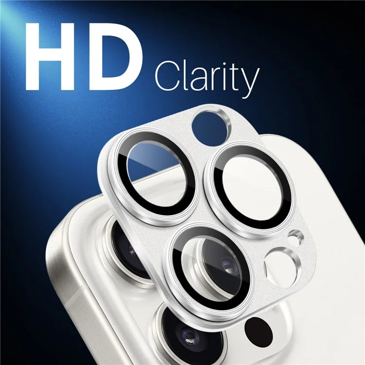 NORTHJO For iPhone 16 Pro / 16 Pro Max Camera Lens Protector Integrated Matte Metal + Tempered Glass Lens Film