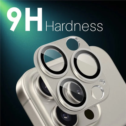NORTHJO For iPhone 16 Pro / 16 Pro Max Camera Lens Protector Integrated Matte Metal + Tempered Glass Lens Film