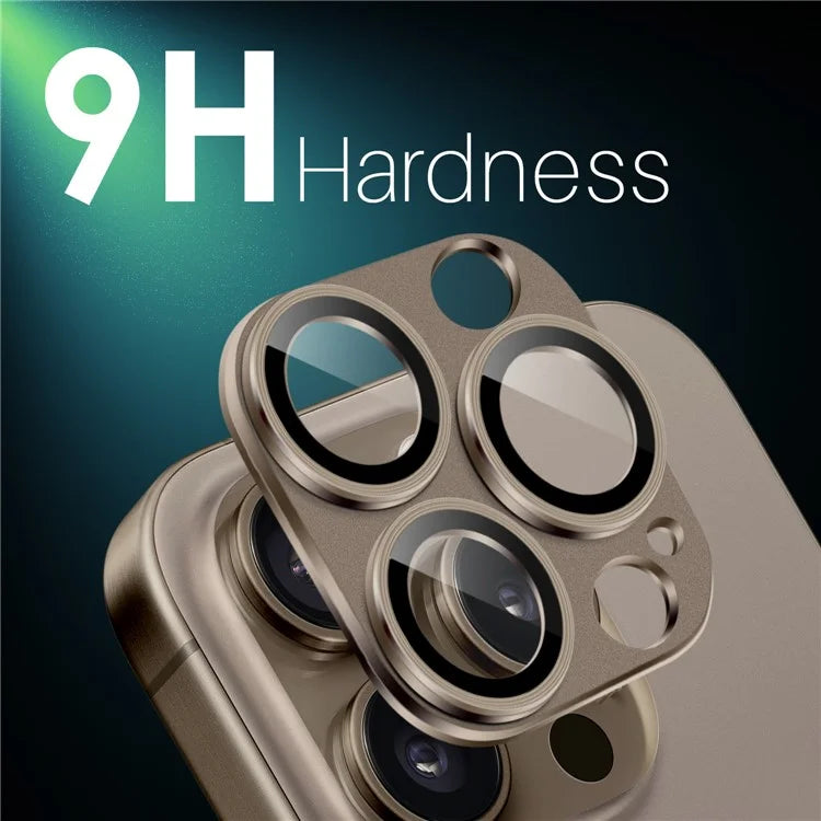 NORTHJO For iPhone 16 Pro / 16 Pro Max Camera Lens Protector Integrated Matte Metal + Tempered Glass Lens Film