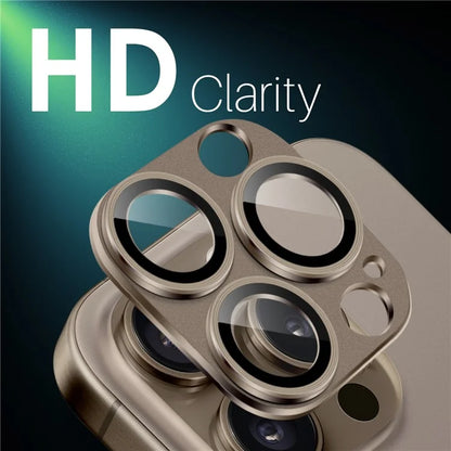 NORTHJO For iPhone 16 Pro / 16 Pro Max Camera Lens Protector Integrated Matte Metal + Tempered Glass Lens Film