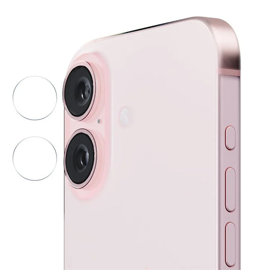 ENKAY HAT PRINCE 2Pcs / Group For iPhone 16 / 16 Plus Camera Lens Protector High Aluminum-Silicon Glass Lens Film 0.2mm 9H
