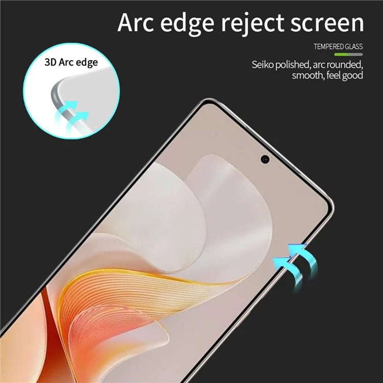 PINWUYO JK 3D Tempered Glass Film Series-2 for vivo S19 5G Screen Protector High Aluminium-silicon Glass
