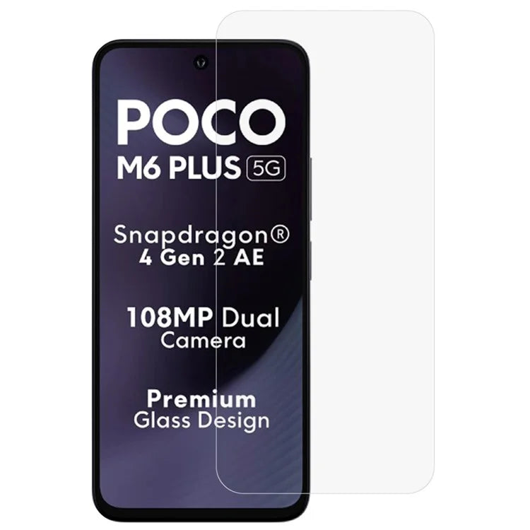 For Xiaomi Poco M6 Plus 5G Screen Protector 0.3mm Ultra-Clear Tempered Glass Film