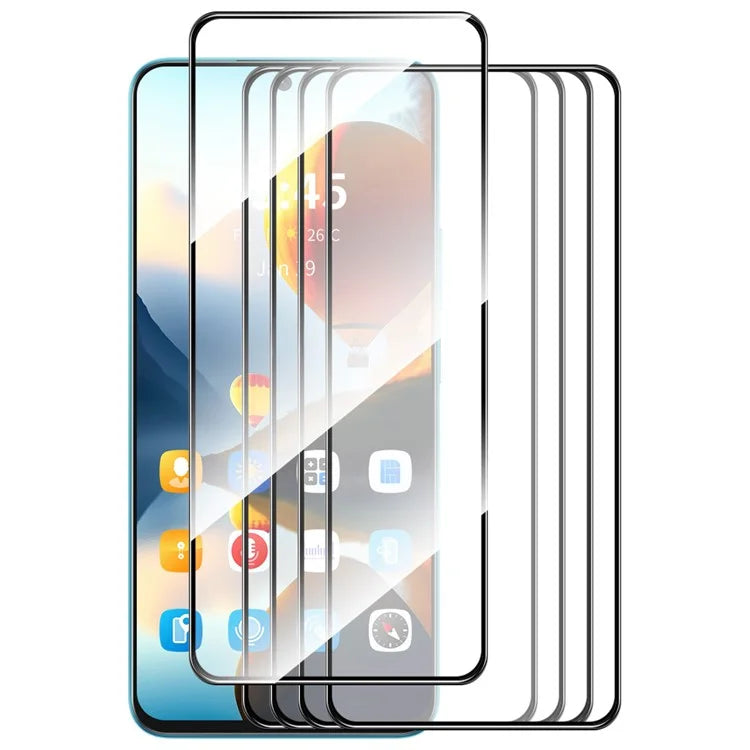 ENKAY HAT PRINCE 5Pcs For Xiaomi Redmi K70 Ultra Screen Protector 0.26mm Silk Printing High Aluminium-Silicon Glass Film