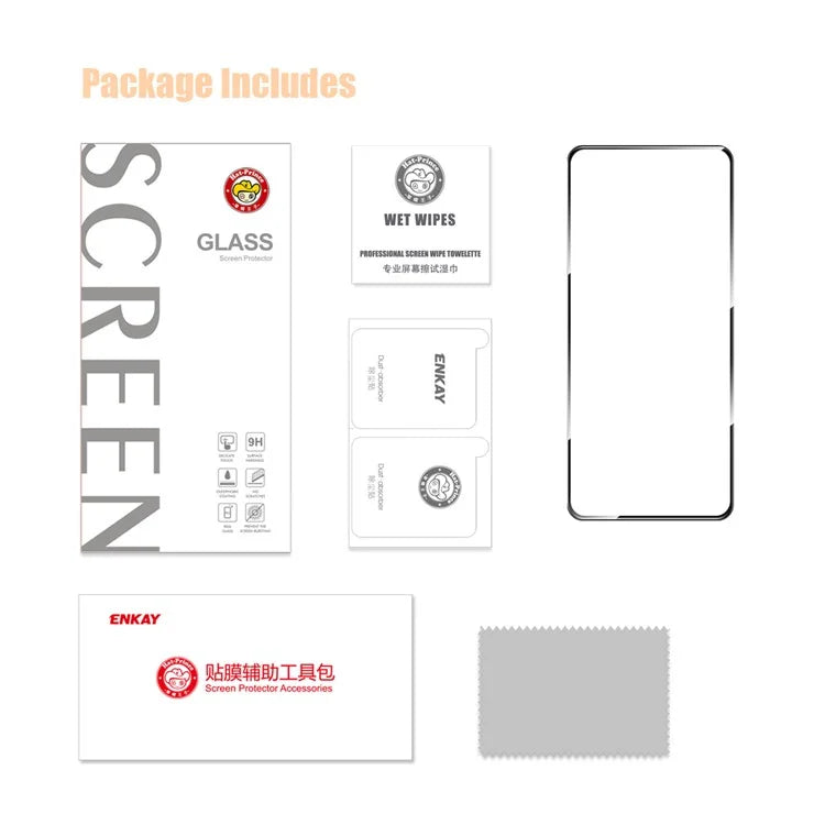 ENKAY HAT PRINCE For Xiaomi Redmi K70 Ultra Screen Protector 9H Silk Printing 0.26mm High Aluminium-Silicon Glass Film