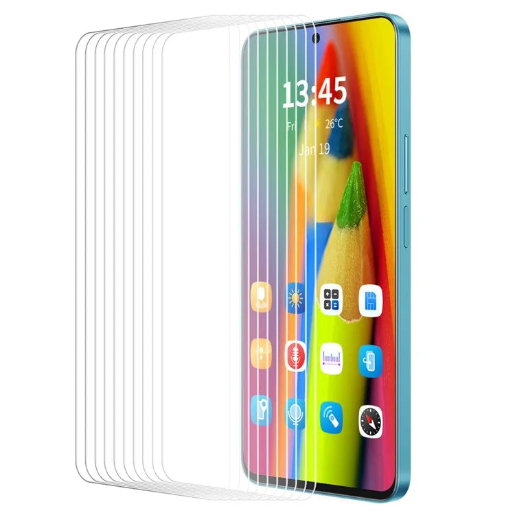 ENKAY HAT PRINCE 10Pcs For Xiaomi Redmi K70 Ultra Screen Protector Anti-Fingerprint 9H Hardness Clear Film