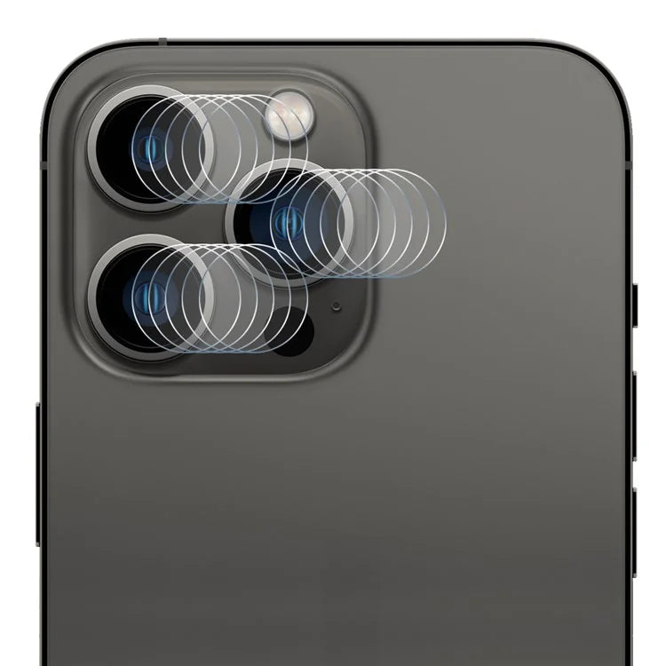 ENKAY HAT PRINCE 5Set For iPhone 16 Pro / 16 Pro Max High Aluminum-Silicon Glass Film 0.2mm 9H Camera Lens Protector (3Pcs / Group)