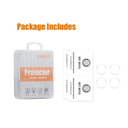 ENKAY HAT PRINCE 2Set For iPhone 16 / 16 Plus High Aluminum-Silicon Glass Film Camera Lens Protector 0.2mm 9H (2Pcs  /  Group)