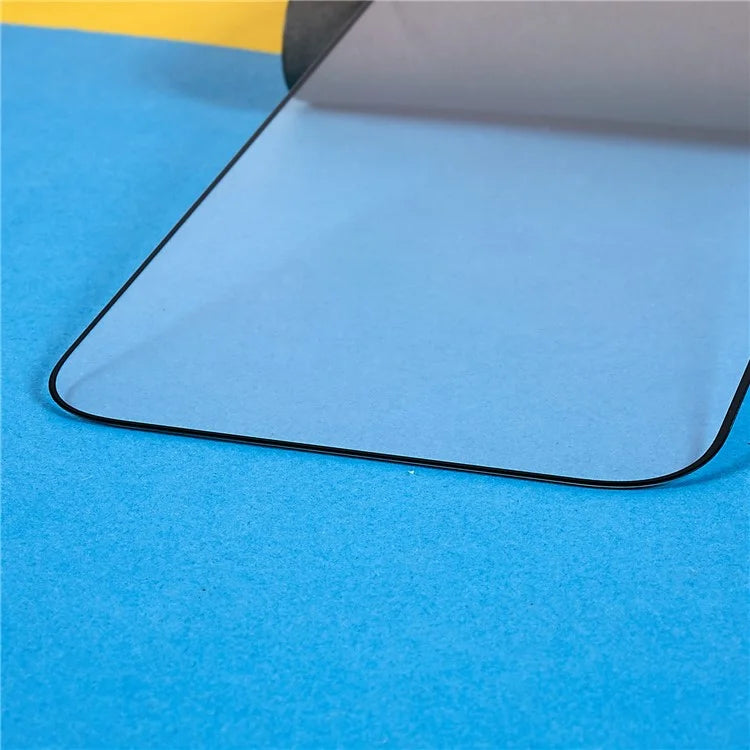 For iPhone 16 Pro Tempered Glass Film Full Coverage Silk Print Screen Protector Full Glue