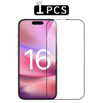 RURIHAI For iPhone 16 Pro Max Screen Protector Secondary Hardening High Aluminium-Silicon Glass Film