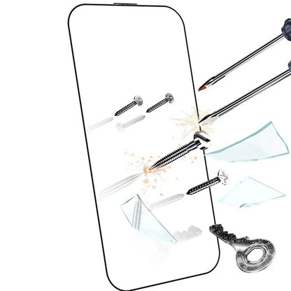 RURIHAI For iPhone 16 Pro Max Screen Protector Secondary Hardening High Aluminium-Silicon Glass Film