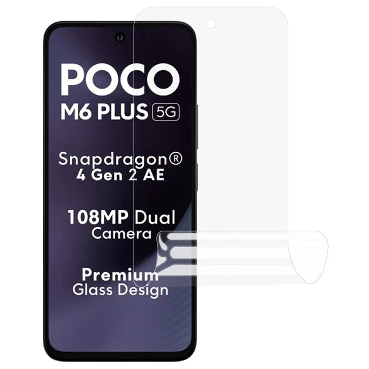 For Xiaomi Poco M6 Plus 5G Screen Protector Soft PET Phone Screen Film