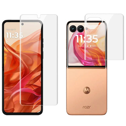 IMAK Hydrogel Film 4th Gen for Motorola Razr 50 Ultra 5G / Razr+ 2024 5G 1 Set TPU Screen Film (Front Screen+Rear Screen)